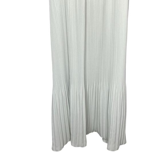 Oak + Fort Pleated Midi Dress Mint Green Pastel size Small - Picture 3 of 5